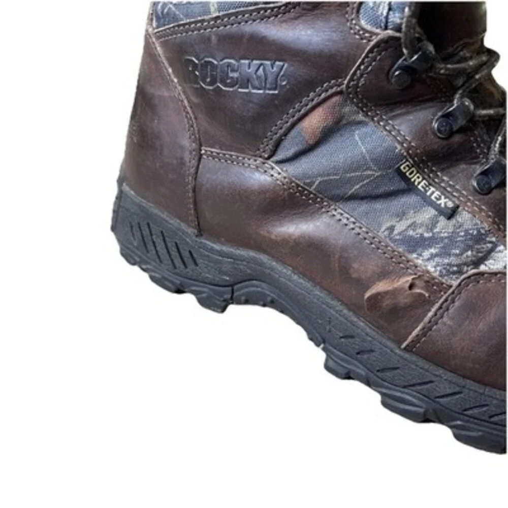 Rocky Men's 1000 Thinsulate Insulation Waterproof Camo Outdoor Boots Sz 10M